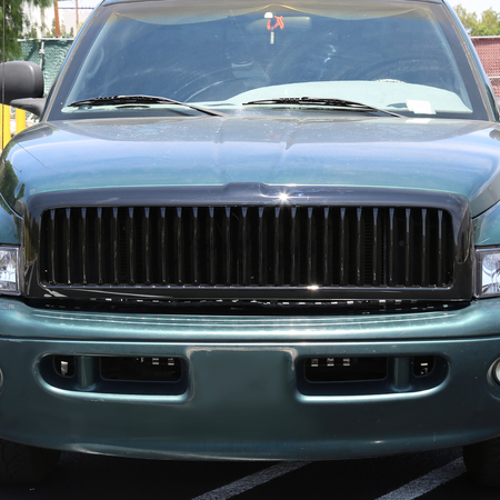 Spec-D Tuning 94-01 Dodge Ram Vertical Grill Black HG-RAM94JMVT